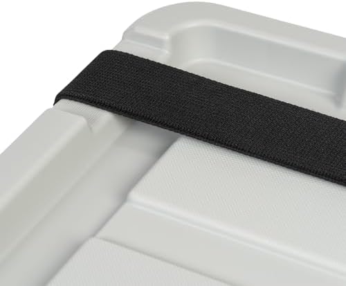 IRIS USA 6-Pack 5 Gal Heavy Duty Lockable Storage Totes with lids, Gray