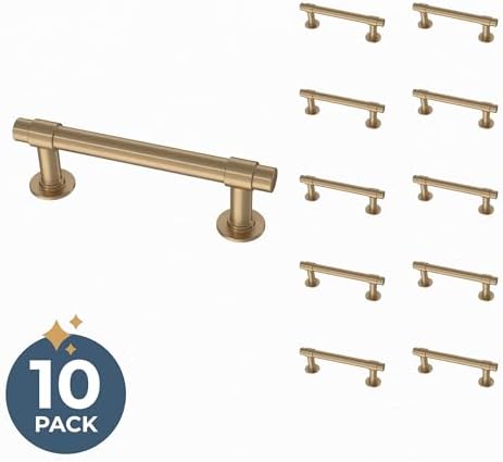Franklin Brass Francisco (10-Pack) Cabinet Handles 3" Hole Center Pulls | Champagne Bronze Hardware Kitchen Door, Drawers, Dressers, Furniture P29520Z-CZ-B