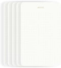 Small Dotted Notepads for Work, Gold Foil, 6.3 x 3.9 in, 5 Pack, 375 Sheets