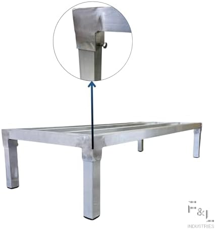 Winco 14" x 24" Aluminum Dunnage Rack