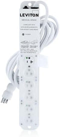 Leviton 20 Amp Medical Grade Power Strip, 6-Outlet, 15' Cord, 5306M-2N5