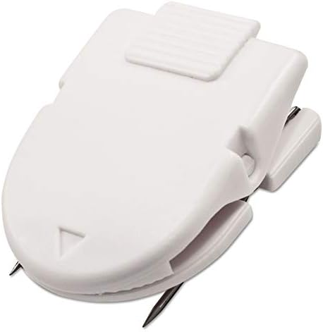 Advantus Panel Wall Clip for Fabric Panels, Standard Size, 40-Sheet Capacity, Box of 50, White (75342)