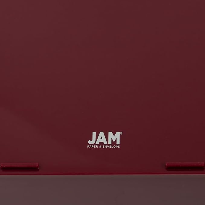 JAM PAPER Stackable Paper Trays - Burgundy - Desktop Document, Letter, & File Organizer Tray - Sold Individually
