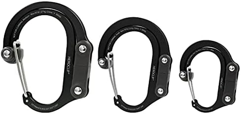 GEAR AID HEROCLIP 360° Swivel Carabiner Gear Clip and Hook (Medium) for Camping, Backpack, Suitcases and Garage Organization