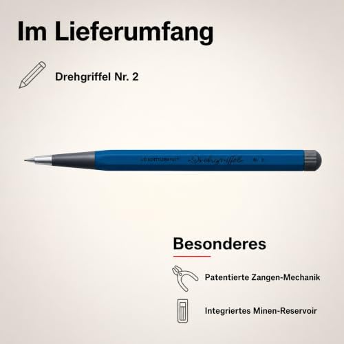 LEUCHTTURM1917 374016 Drehgriffel Nr. 2, Indigo - Pencil (Indigo)