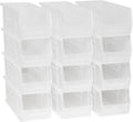 Akro-Mils 30234 AkroBins Plastic Storage Bins, 15"x5"x5", Clear, 12-Pack