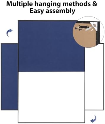 ARCOBIS Cork Board White Board Combo for Wall