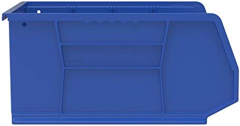 Akro-Mils 30250 AkroBins Plastic Storage Bins, 15"x16"x7", Blue, 6-Pack