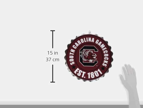foco NCAA Team Logo Metal Bottle Cap Hanging Wall Sign