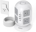 TESSAN Tower Surge Protector Power Strip, 10 ft Long Flat Extension Cord
