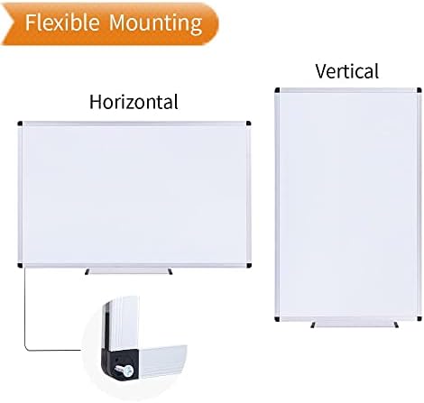 VIZ-PRO Magnetic Whiteboard, 40 x 30 Inches, Dry Erase Board for Wall
