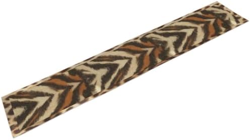 Tiger Animal Skin Print Table Runner, Rustic Cottage Country Farm Animal Fur Skin Pattern Western Style Black Brown Print Dinner Runner for Home Kitchen Dining Table Decoration 13"x120"