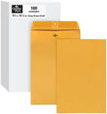 Quality Park 37894 Quality Park Clasp Envelopes, 9-1/4x14-1/2, 28lb, Brown Kraft, 100/Box,Light Brown