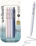 uniball™ Zento Gel Pens, Black Ink, 0.7mm Medium Point, 4 Count