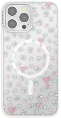PopSockets iPhone 13 Pro Max Phone Case with MagSafe, Wireless Charging Compatible, Bow - Bows & Blooms