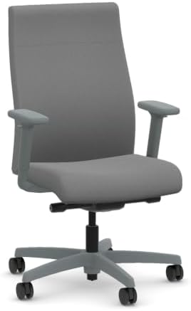 HON Ignition 2.0 Ergonomic Office Chair, Lumbar Support, Desk Chair, Frost