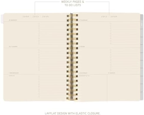 Graphique Peanuts 18 Month Planner, July 2026 – Dec. 2027, Hardbound Spiral Planner with Monthly Tabs, Holidays & Reminder Stickers, 6 x 8