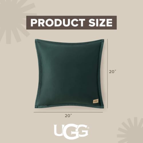 UGG Coco 2-Pack Decorative Pillows, Cozy Fleece Throw Pillows, Dark Red