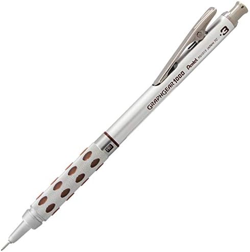 Pentel GraphGear 1000 Automatic Drafting Pencil (0.3mm), Black Accents, 1 Each (PG1013G)