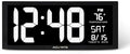 AcuRite Large White LED Digital Clock Inch, 14.5-Inch / White
