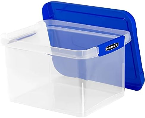 Fellowes Heavy Duty, Water Proof, Durable, Reinforced Corner, Comfortable Handle, Built-in Rail, Portable File Box (FEL0086201)