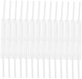 50pcs White Plastic 2 Hole Loose Leaf Binding Clips for Documents
