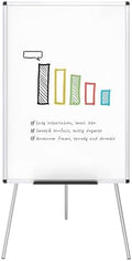 VIZ-PRO Whiteboard Easel, 36 x 24 Inches, Portable Tripod Dry Erase Board