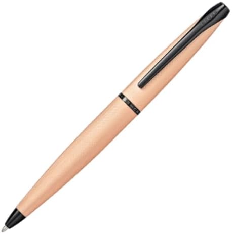 Cross ATX Brushed Rose Gold Ballpoint Pen, Medium Point, Black Ink