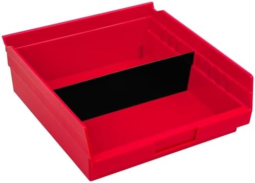 Akro-Mils 40170 Plastic Width Dividers for 4" Tall Shelf Bins, 24-Pk, Black