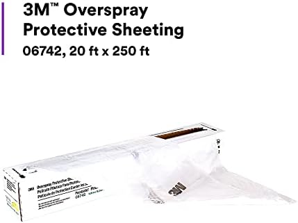 3M Overspray Protective Sheeting, 06742, 20 ft x 250 ft