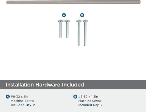Amerock 12-5/8" Bar Pulls Sterling Nickel Drawer Pull