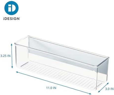 iDesign Magnetic Medium Clear Plastic Organizer Bins
