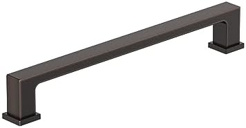 Amerock 10BX37033ORB | Oil Rubbed Bronze Cabinet Pull | 6-5/16 inch (160mm) Center-to-Center | 10 Pack | Bridgeport | Furniture Hardware