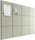 Bumusty 48"x 36" Large Felt Bulletin Board Tiles, Sage
