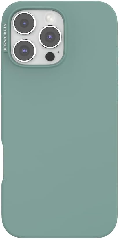 PopSockets iPhone 16 Pro Max Phone Case with MagSafe, Wireless Charging Compatible, Blue - Terquoise