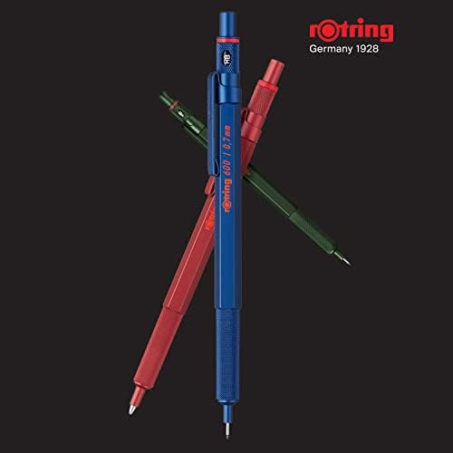 rOtring 600 Mechanical Pencil | HB 0.7 mm | Red All-Metal Body | Hexagonal Barrel