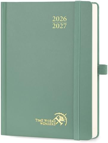 POPRUN 2026-2027 Daily Planner One Page Per Day, 5.75" x 8.5" Day Planner