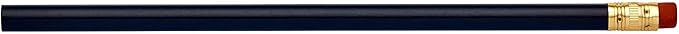 Pencil Guy Blank Round Pencils, Dark Blue, 144 to a box
