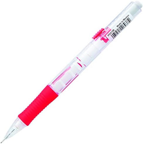 Pentel QUICK CLICK Mechanical Pencil (0.5mm), Red Barrel, Box of 12 Pencils (PD215B)