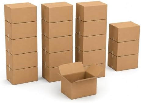 BOX USA Moving Boxes Holds 65lbs, 18"L x 14"W x 12"H (20-Pack) Medium - Corrugated Cardboard Box for Shipping, Mailing, Packing, Packaging and Storage