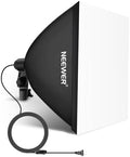 NEEWER 16x16in/40x40cm Softbox with E26 Porcelain Socket/Power Cord/White Diffuser/Stand Adapter, Durable Nylon Softbox Lighting Modifier for Studio Photography Lighting, SF4040 (US Plug)