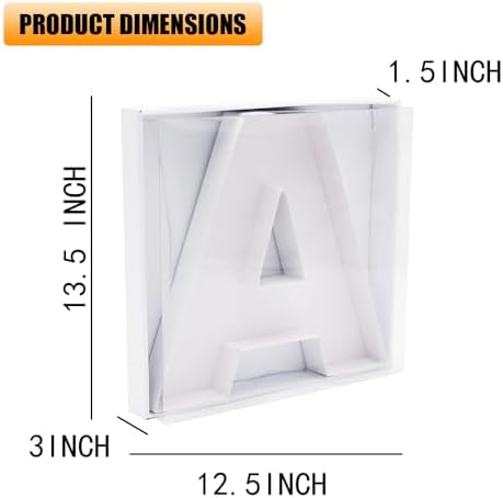 12" Fillable Cardboard Letter Charcuterie Gift Cupcake Box With Cover Sweets Packaging (A)