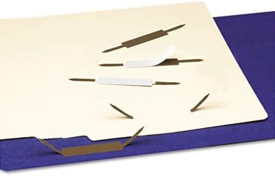 Standard Adhesive Steel Paper File Fasteners, One Inch Capacity, Brown, 100/Box, Sold as 1 Box