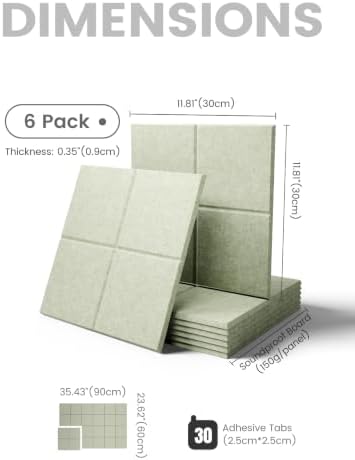 Fluxynara Felt Bulletin Board & Cork Board Alternative, Sage Green