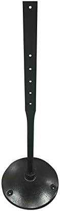 Cast Iron Sign Base By SmartSign | 17” Od Stand With 4’ Post And Sign Bolts & Nuts