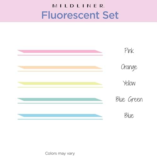 Zebra Pen MILDLINER No Bleed Highlighter, Assorted, Dual Tip, 5-Pack