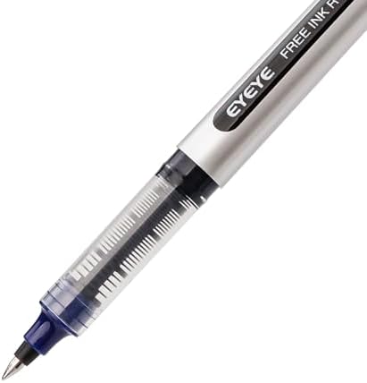 EYEYE Rollerball Pen 4 Black 4 Blue, 0.5mm Extra Fine Point Roller Ball Pen | Back to School Essential, Quick Drying, Liquid Ink Pens Fine Point Smooth Writing Pens for Journaling, Office Supplies