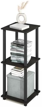 Furinno Turn-N-Tube 2-Pack Toolless 2-Tier Book Shelf, Espresso