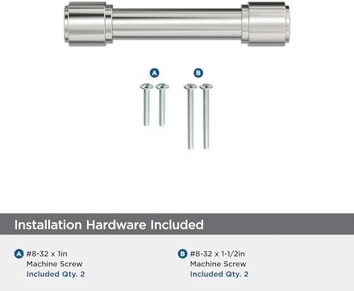 Amerock 3" Faircrest Polished Nickel Drawer Pull