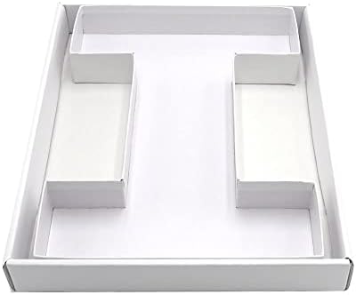 12" Fillable Cardboard Letter Charcuterie Gift Cupcake Box With Cover Sweets Packaging (I)